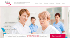 Desktop Screenshot of orthodent.pl